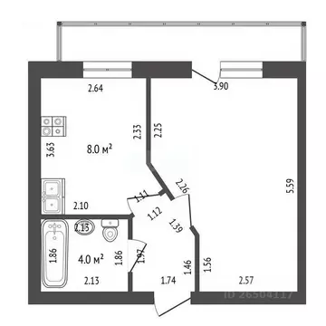 1-к кв. Севастополь просп. Античный, 68 (36.2 м)