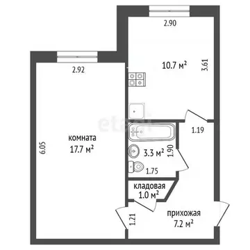 1-к кв. Ямало-Ненецкий АО, Пуровский район, Уренгой пгт, 2-й мкр 17 ...