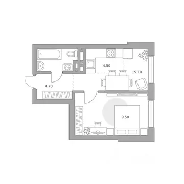 2-к кв. Башкортостан, Уфа Зеленая Роща жилрайон, Лесная Симфония жилой ...