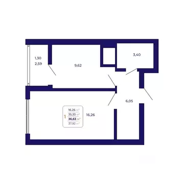 1-к кв. Башкортостан, Уфа Затон-Восточный жилрайон, Паруса жилой ...