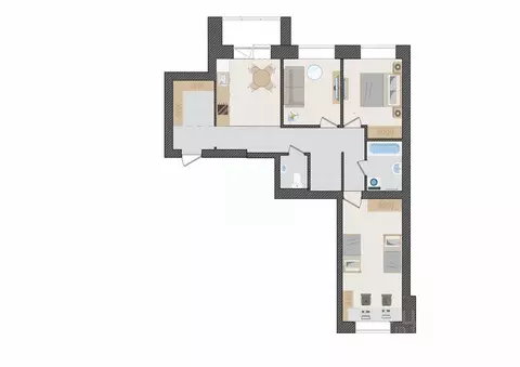 3-к кв. Кировская область, Киров ул. Капитана Дорофеева, 22 (76.2 м)