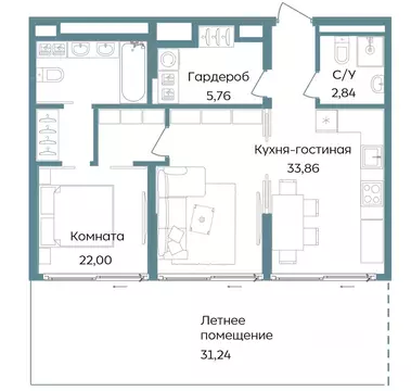 2-к кв. Крым, Саки ул. Морская (95.7 м)