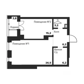 1-к кв. Челябинская область, Челябинск ул. Труда, 157А (57.3 м)