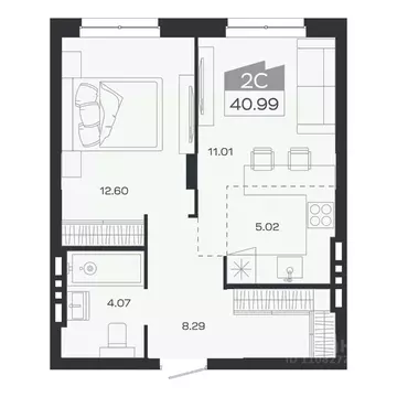 2-к кв. Новосибирская область, Новосибирский район, Краснообск рп ...