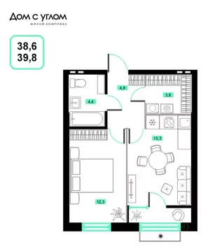 1-к кв. Приморский край, Владивосток ул. Нейбута, 137с1 (39.8 м)