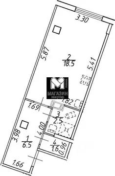 Студия Ленинградская область, Мурино Всеволожский район, ул. Шоссе в ...