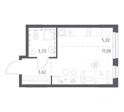 Студия Башкортостан, Уфа Дема жилрайон, Новая Дема жилой комплекс, ...