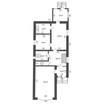 Дом в Воронежская область, Борисоглебск ул. Пешкова, 102А (190 м)