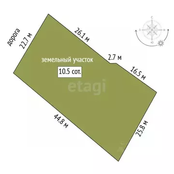 Участок в Тюменская область, Тюменский муниципальный округ, д. Зырянка ...