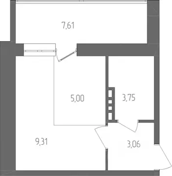 1-к кв. Пермский край, Пермь ул. Танцорова, 42 (24.93 м)