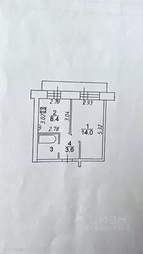1-к кв. Вологодская область, Вологда ул. Маршала Конева, 26а (30.0 м)