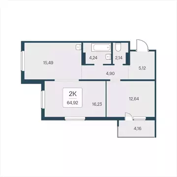 2-к кв. Новосибирская область, Новосибирский район, Мочищенский ...