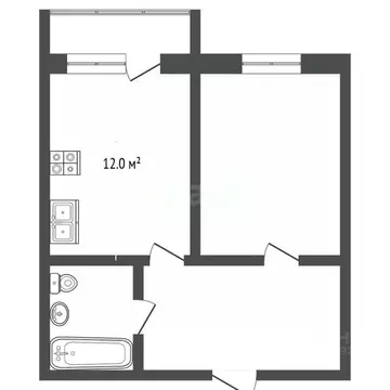 1-к кв. Вологодская область, Вологда ул. Гагарина, 80Ак4 (36.0 м)