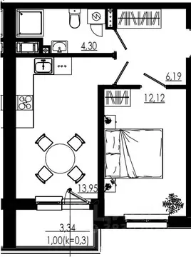 1-к кв. Ленинградская область, Тосненский район, Форносовское ...