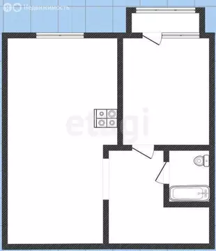 1-комнатная квартира: Агидель, улица Дружбы, 10 (31 м)