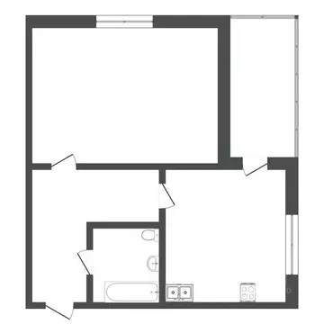 1-к кв. Тюменская область, Тюмень Широтная ул., 125 (48.0 м)