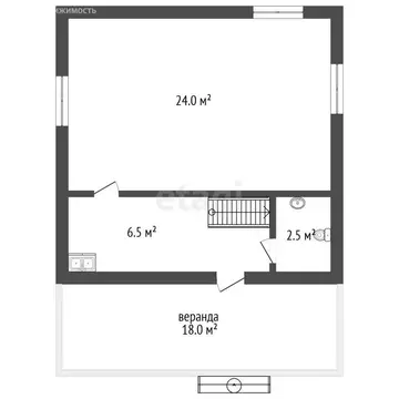Дом в Тюмень, СНТ Меридиан, Садовая улица (67.3 м)