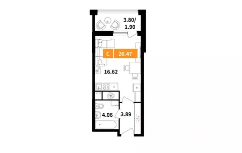 Студия Московская область, Химки Планерный квартал жилой комплекс ...