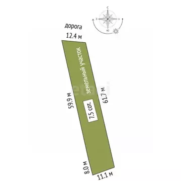 Участок в Ставропольский край, Пятигорск Дружба СТ,  (7.46 сот.)