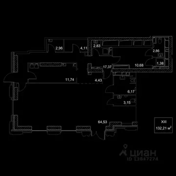 Торговая площадь в Москва 2-й Хорошевский проезд, 7С8 (132 м)
