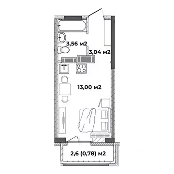 Студия Ярославская область, Ярославль ул. Старая Костромская, 4 (20.38 ...