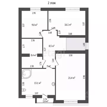 Таунхаус в Башкортостан, Стерлитамакский район, Отрадовский сельсовет, ...