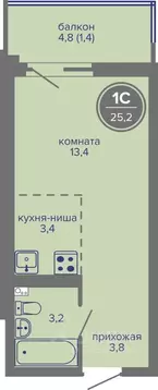 Студия Пермский край, Пермь ш. Космонавтов, 309Ак1 (25.2 м)