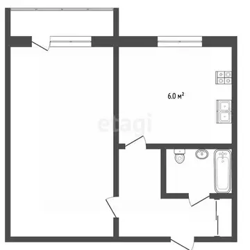 1-к кв. Владимирская область, Муром Радиозаводское ш., 38 (29.5 м)