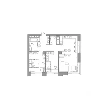 2-к кв. Приморский край, Владивосток ул. Маковского, 55к4 (71.2 м)