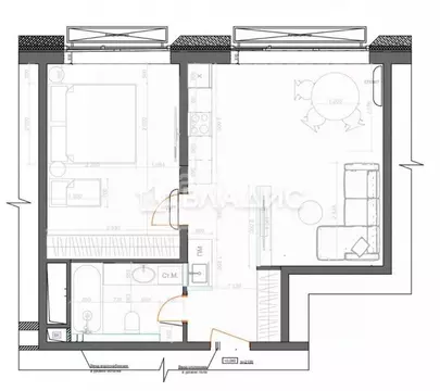 2-комнатная квартира: Москва, Ботаническая улица, 29Ак3 (52.2 м)