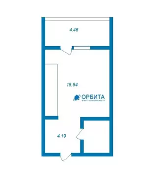 Квартира-студия: Тюмень, улица Игоря Комиссарова, 7 (23 м)