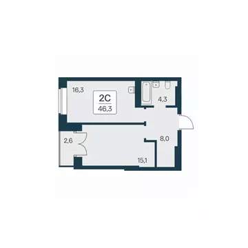 2-к кв. Новосибирская область, Новосибирск Расцветай на Красном жилой ...