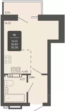 Офис в Новосибирская область, Новосибирск Автогенная ул., 75 (30 м)