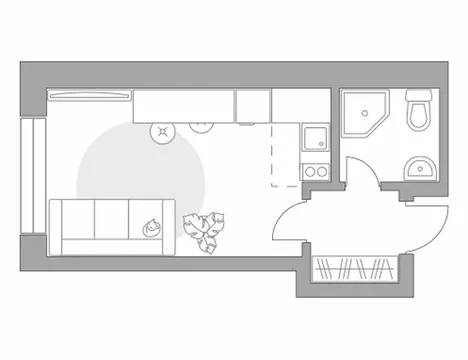Квартира-студия: Балашиха, улица Яганова, 7 (21.41 м)