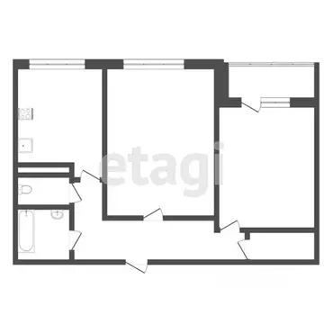 2-к кв. Тюменская область, Тюмень Широтная ул., 81 (51.1 м)