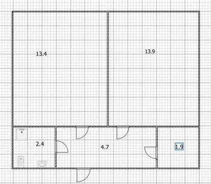 2-к кв. Башкортостан, Уфа ул. Уфимское Шоссе, 18/1 (37.5 м)
