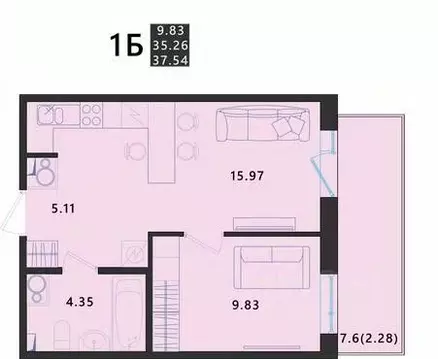 1-к кв. Псковская область, Псковский район, Завеличенская волость, д. ...