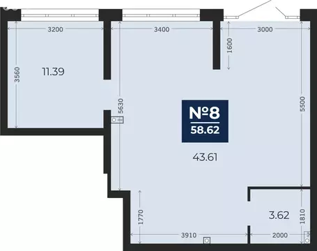 Помещение свободного назначения (58.62 м)