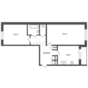 2-комнатная квартира: Воскресенск, микрорайон Новлянский, Новлянская ...