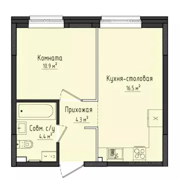 1-к кв. Удмуртия, Завьяловский район, с. Первомайский ул. Строителя ...