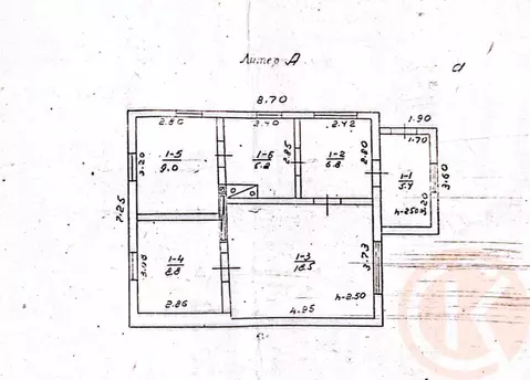 Дом в Крым, Симферопольский район, Добровское с/пос, с. Андрусово пер. ...