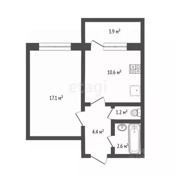1-к кв. Псковская область, Псков ул. Крестки, 7 (35.8 м)