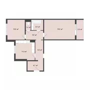 2-к кв. Омская область, Омск Заозерный мкр, ул. Сергея Тюленина, 4 ...