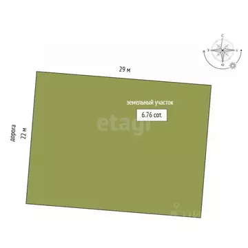 Участок в Тюменская область, Тюмень  (6.76 сот.)