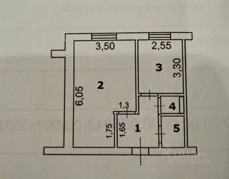 1-к кв. Белгородская область, Губкин ул. Королева, 12 (35.5 м)