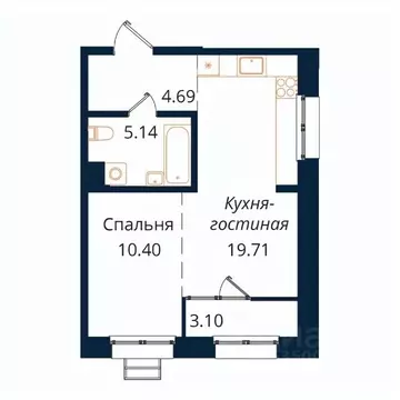 1-к кв. Иркутская область, Иркутск Байкальская ул., 246Б (42.6 м)