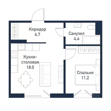 1-к кв. Челябинская область, Челябинский городской округ, пос. ...