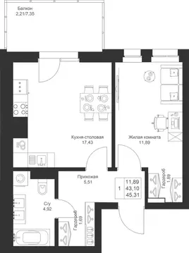 1-к кв. Татарстан, Лаишевский район, Столбищенское с/пос, с. Усады ул. ...