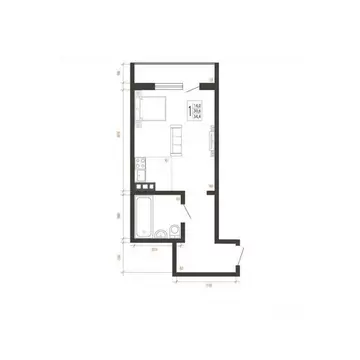 1-к кв. Иркутская область, Иркутск Свои Вместе жилой комплекс (34.4 м)