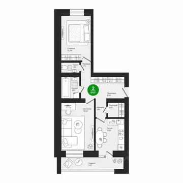 2-к кв. Марий Эл, Йошкар-Ола городской округ, с. Семеновка, Овощевод ...